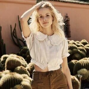 Doen Sparrow Blouse Ivory Off White XS